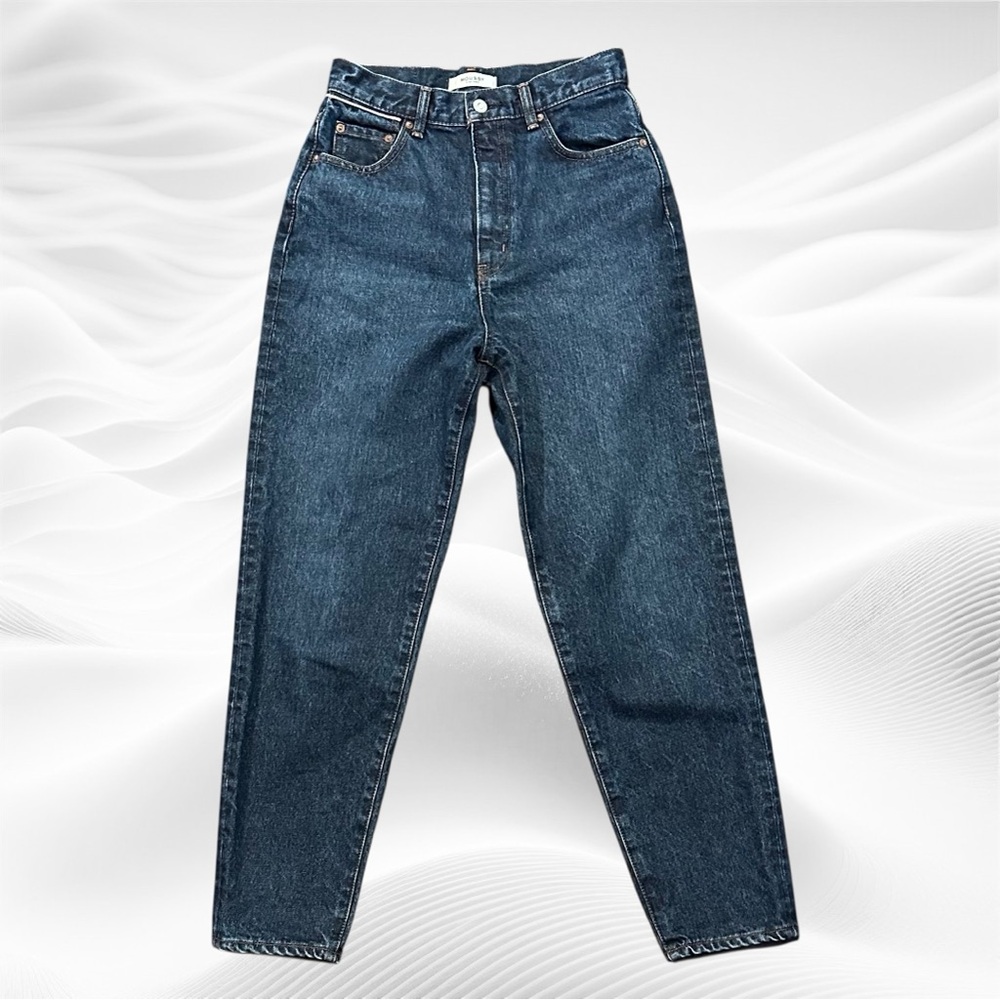 MOUSSY Vintage Japan Selvedge High Rise Taper Size 25X 28 Dark Wash Cotton